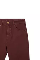 Rich brown flared jeans  image