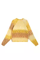 Sunshine yellow degradé knit sweater  image