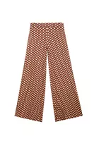 Abstract geometric printed jersey trousers  image