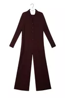 Dark chocolate brown jumpsuit  image