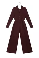 Dark chocolate brown jumpsuit  image