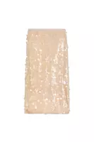 Champagne sequinned pencil skirt  image