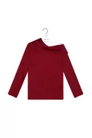 Top asimmetrico rosso rubino image