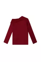 Ruby red asymmetrical top  image