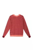 Rose and berry striped sweater  image