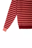 Rose and berry striped sweater  image