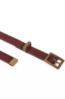 Wine ponyskin belt  image