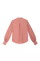 Blusa rosa antico con volant image