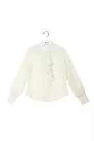 Ivory blouse with ruffles  image