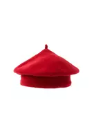 Ruby red rounded beret image