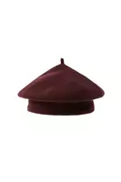 Aubergine rounded beret image