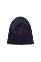 Fluffy midnight blue beanie hat image