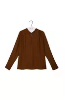 Chocolate brown blouse  image