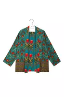 Tulip vine reversable printed jacket  image