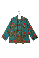 Tulip vine reversable printed jacket  image