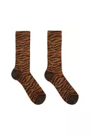 Tiger print metallic socks  image