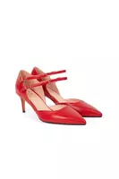 Lipstick red pumps  image