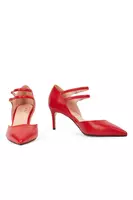 Lipstick red pumps  image