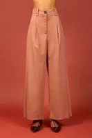 Rose taupe palazzo trousers  image