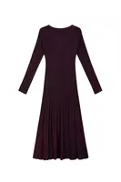 Grape metallic knit dress image