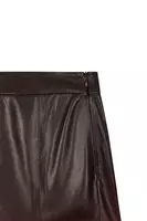 Bordeaux Degradé Faux Leather Pencil Skirt  image