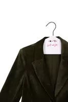 Fir green velour blazer image