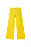 Pantaloni di velluto a coste giallo sole image