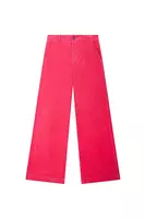 Pantaloni di velluto a coste rosa fluo image