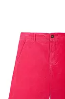 Pantaloni di velluto a coste rosa fluo image