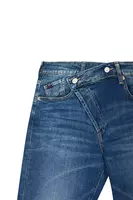 Asymmetrical Cropped Jeans  image