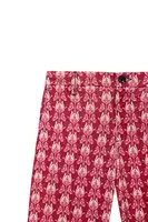 Berry Deco Floral Corduroy Trousers  image