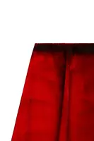 Flame Red Shadow Velvet Skirt  image