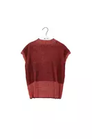 Maglione smanicato rosa e ribes image