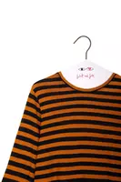 Mustard and Black Striped T-Shirt  image