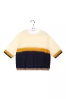 Milk and Black Colourblock Sweater  image