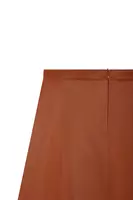 Caramel Brown Laminated Skirt  image