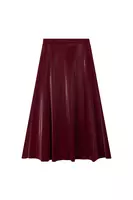 Wine Laminated Skirt  image