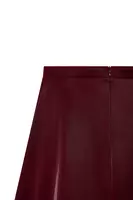 Wine Laminated Skirt  image