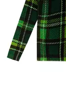 Green Plaid Printed Sweater  image