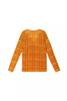 Saffron and Lemon Yellow Check Printed Sweater  image