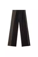 Navy Blue Mixed Stripe Trousers  image