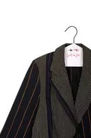 Navy Blue Mixed Stripe Blazer image