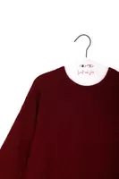 Wine Textured Sweater  image