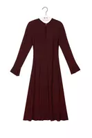 Aubergine Crepe Dress  image