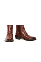 Mahogany Brown Leather Chelsea Boots  image