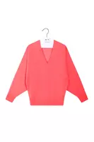 Florescent pink oversized sweater  image