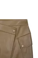 Khaki Green Cargo Wrap Mini Skirt  image