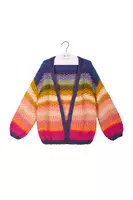 Cardigan Oversize a Righe Arcobaleno image