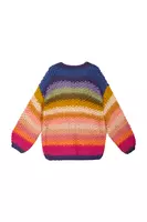 Cardigan Oversize a Righe Arcobaleno image