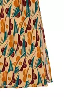 Abstract Floral Leaf Printed Shirtdress image